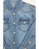 Image #2 - Cody James Toddler Boys' Foothill Denim Long Sleeve Pearl Snap Western Shirt, Medium Wash, hi-res