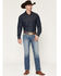 Image #1 - Ariat Men's M4 Logan Medium Wash Relaxed Straight Denim Jeans - Big, Medium Wash, hi-res