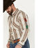 Image #2 - Cowboy Hardware Men's Mexico Gradient Plaid Print Long Sleeve Button Down Western Shirt , Brown, hi-res