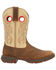 Durango Women's Lady Rebel Western Performance Boots - Square Toe, Tan, hi-res
