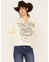 Image #1 - Cleo + Wolf Women's Caden Long Sleeve Waffle Knit Graphic Shirt, Oatmeal, hi-res