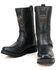 Image #2 - Milwaukee Leather Women's 11" Classic Harness Boots - Square Toe, Black, hi-res