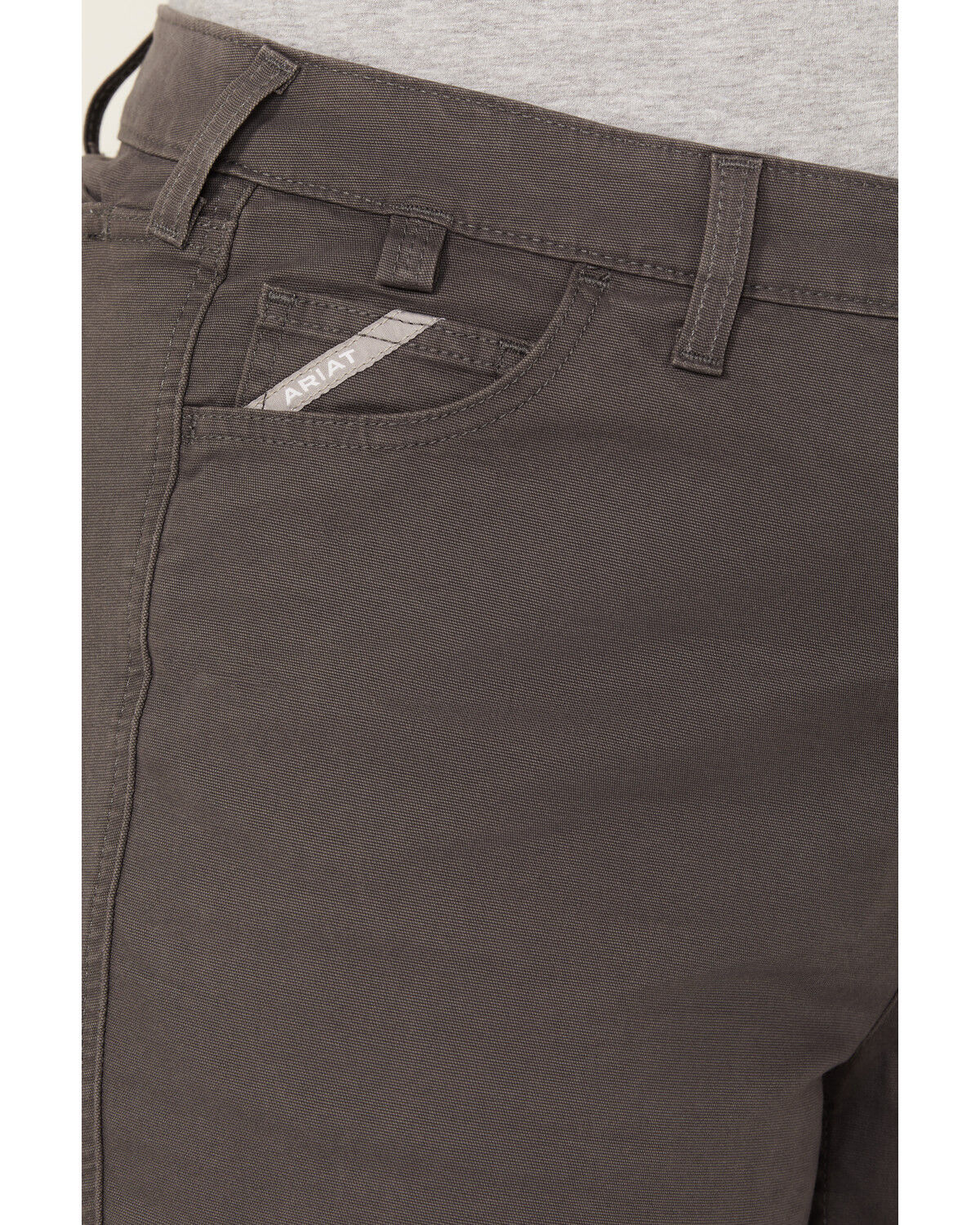 Image #2 - Ariat Women's Rebar PR Made Tough Straight Pants - Plus, Grey, hi-res