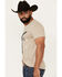 Image #2 - Cody James Country And Proud Short Sleeve Graphic T-Shirt , Tan, hi-res