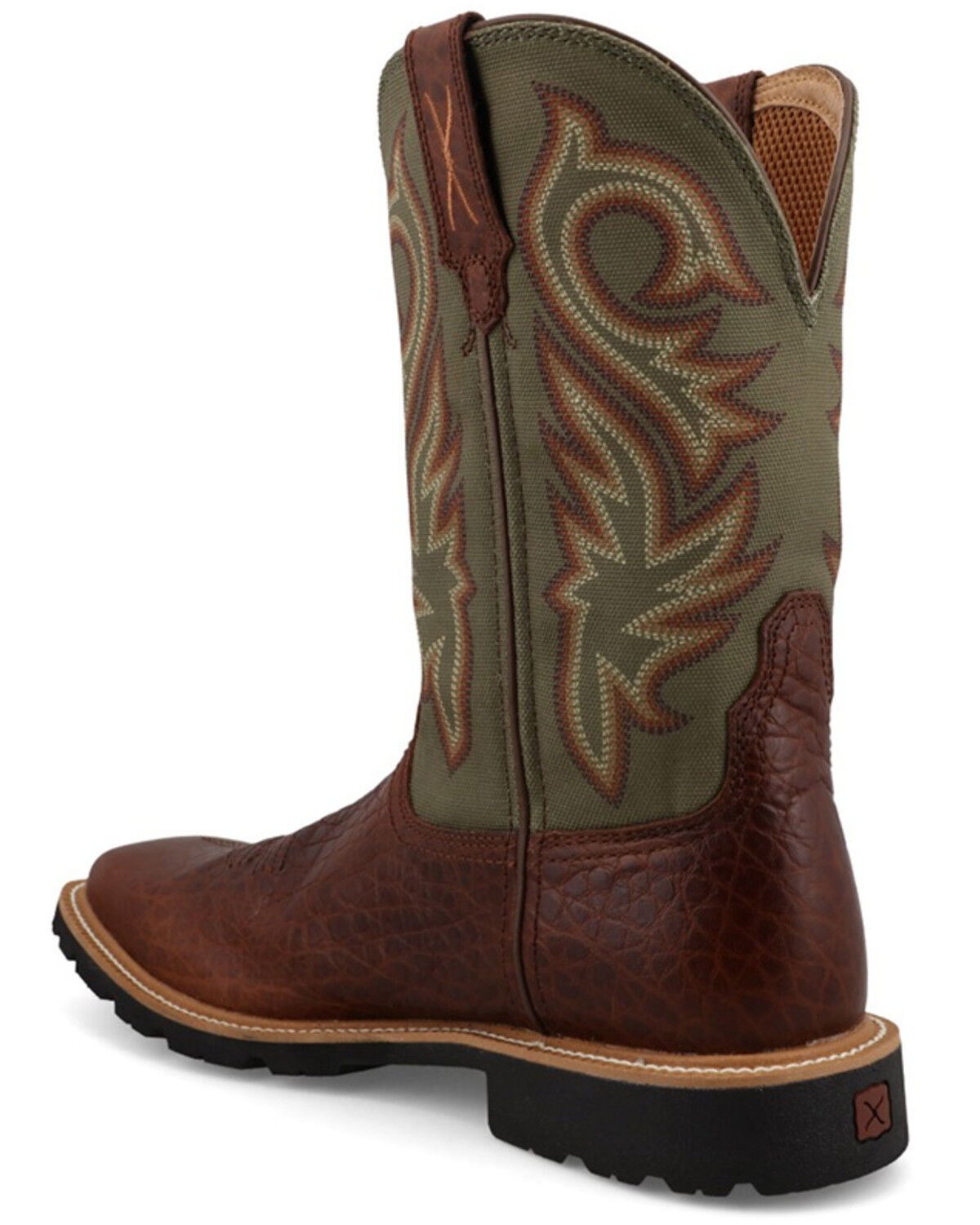 Image #3 - Twisted X Men's Tech X Performance Western Boots - Broad Square Toe, Caramel, hi-res