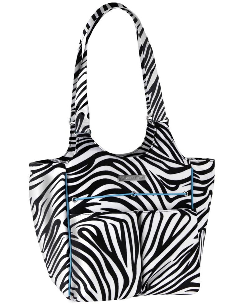 Ariat Women's Carry All Zebra Tote Bag, Zebra, hi-res