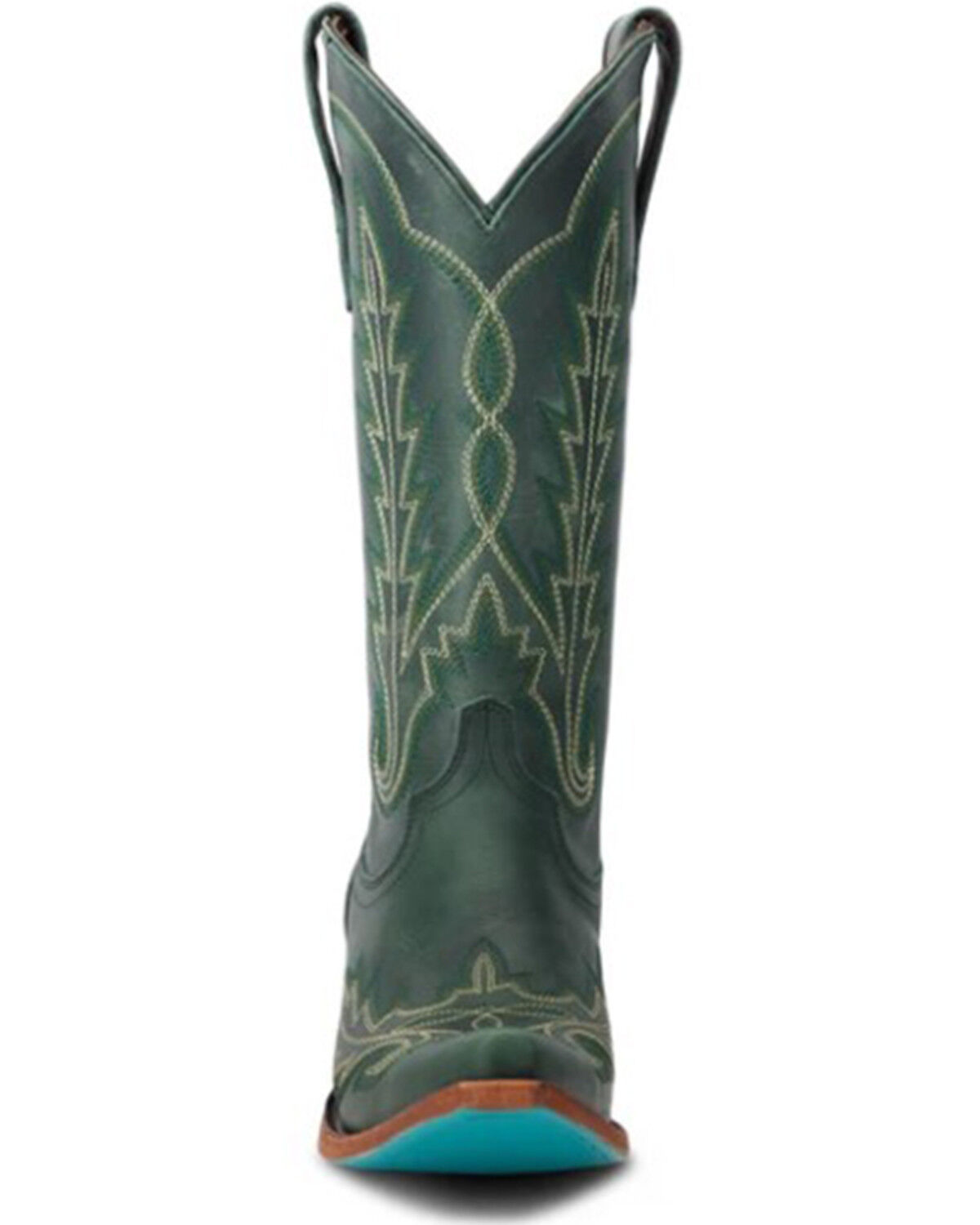 Image #4 - Lane Women's Lexington Western Boots - Snip Toe, Green, hi-res