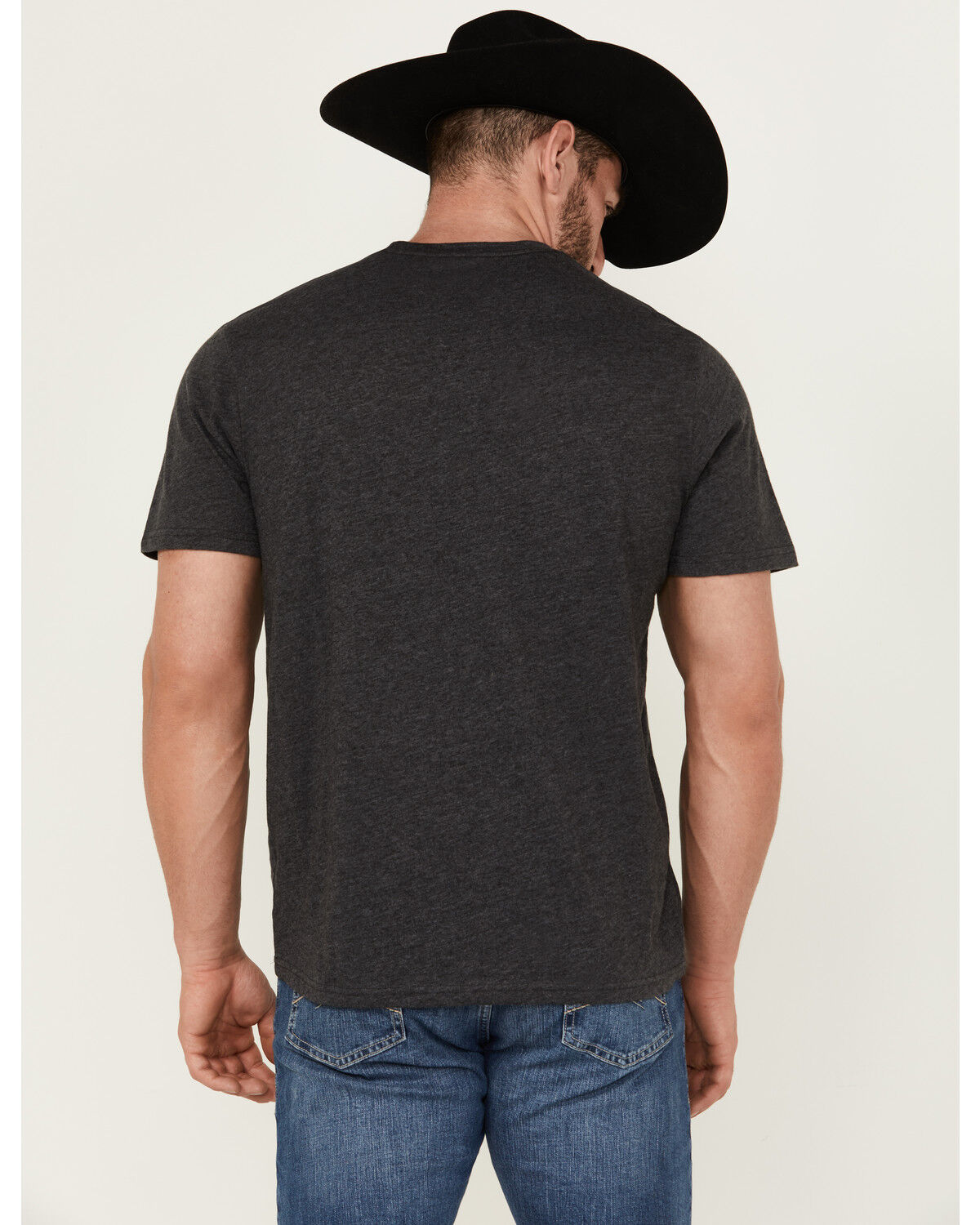 Image #4 - Wrangler Men's Rope Logo Short Sleeve Graphic Print T-Shirt, Charcoal, hi-res