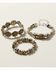 Image #1 - Shyanne Women's Champagne Chateau 3-Piece Silver Stretch Bracelet Set, Silver, hi-res