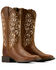 Image #2 - Ariat Women's Round Up Holly Performance Western Boots - Broad Square Toe, Brown, hi-res