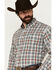 Image #2 - Cinch Men's Plaid Print Long Sleeve Button-Down Western Shirt, Grey, hi-res