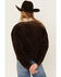 Image #5 - Cleo + Wolf Women's Corduroy Sherpa Trucker Jacket, Chocolate, hi-res
