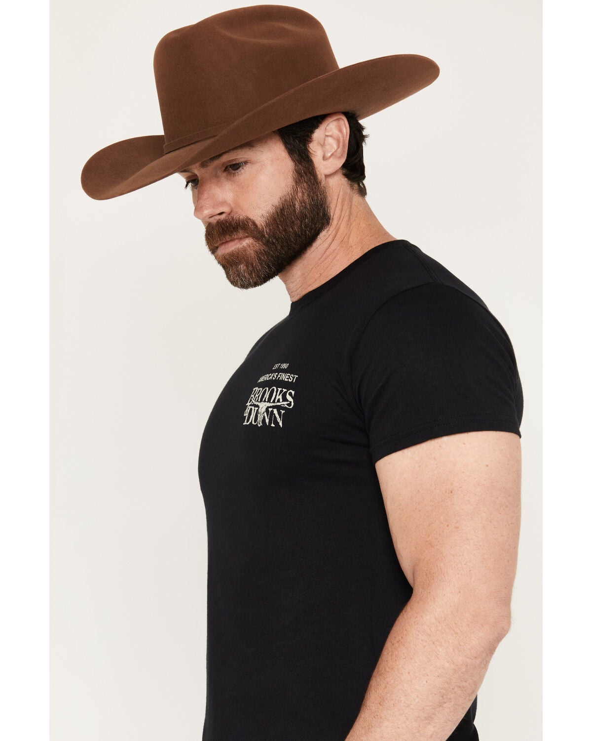 Image #3 - Brooks & Dunn Men's America's Finest Short Sleeve Graphic T-Shirt, Black, hi-res