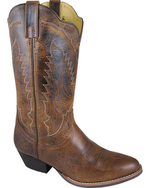 Image #1 - Smoky Mountain Women's Amelia Western Boots - Round Toe, Brown, hi-res