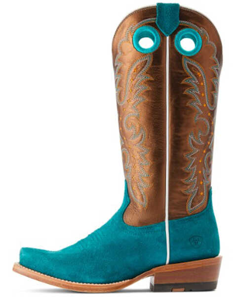 Image #2 - Ariat Women's Futurity Boon Western Boots - Square Toe, Blue, hi-res