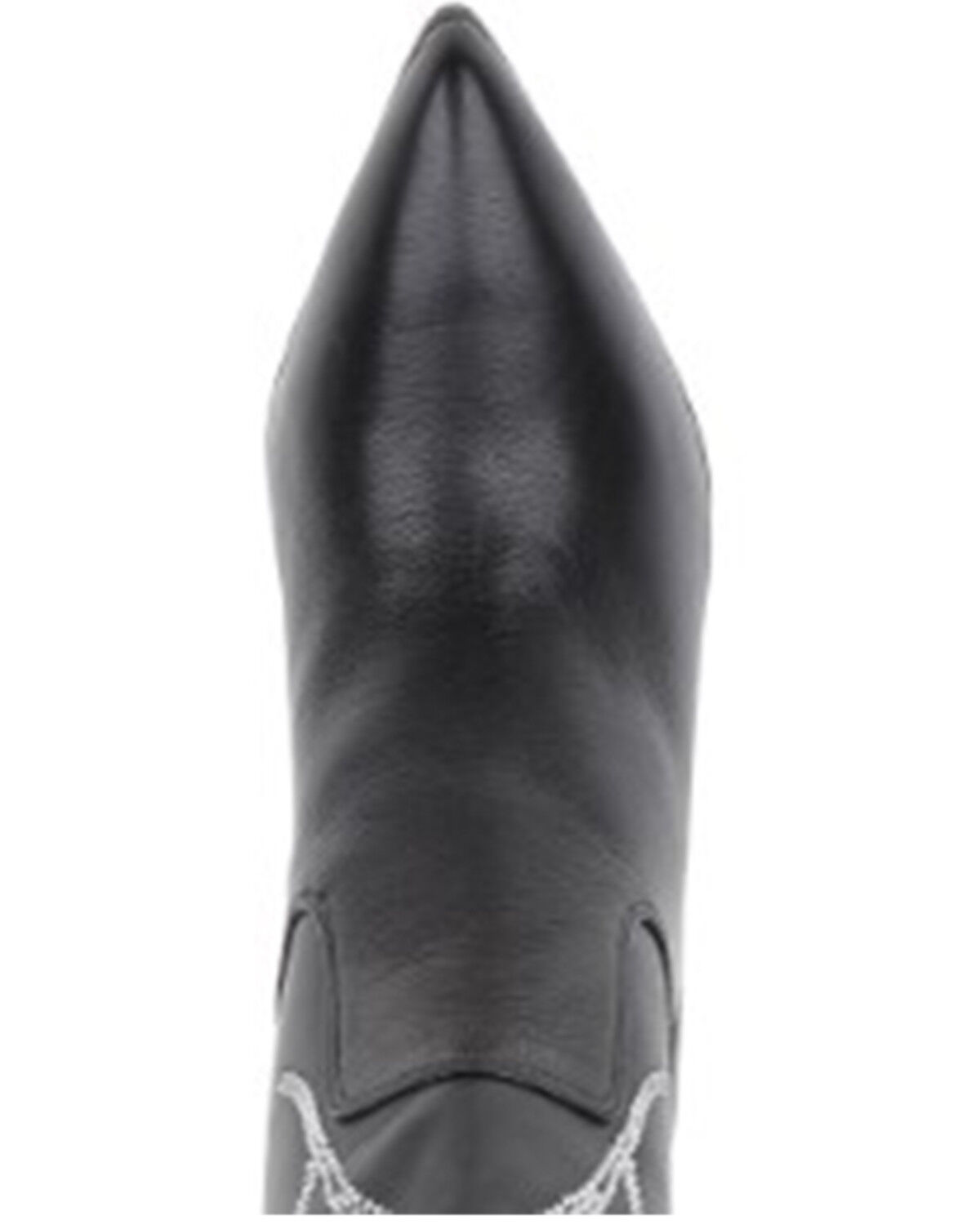 Image #5 - Daniel X Diamond Women's The Tall T Leather Western Boots - Snip Toe, Black, hi-res