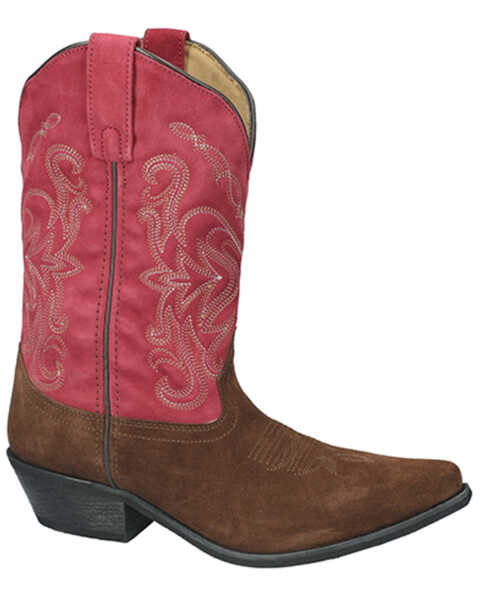 Image #1 - Smoky Mountain Women's Brooke Western Boots - Snip Toe , Wine, hi-res