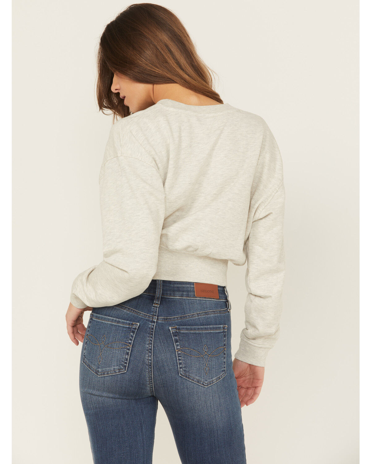 Image #4 - Wrangler Women's Modern Legend Sweatshirt, Grey, hi-res