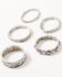 Image #1 - Shyanne Women's Shiloh Ridge Southwest Scroll Bracelet Set - 5 Piece, Silver, hi-res