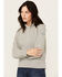 Image #2 - Ariat Women's Rebar Lightweight Cropped Hoodie, Heather Grey, hi-res