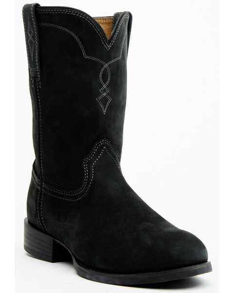 Cody James Men's Highland Roper Western Boots - Round Toe , Black, hi-res