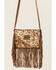Keep It Gypsy Women's Gold Speckled Maxine Crossbody Cowhide Bag, Brown, hi-res