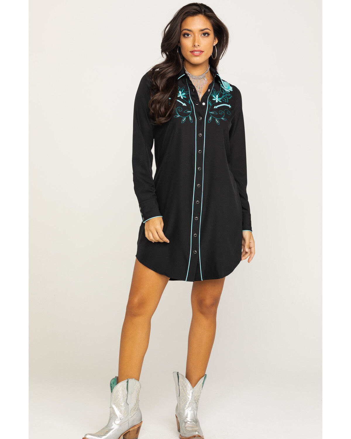 Cowboy shirt dress Outlet