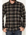 Image #3 - Brothers and Sons Men's Swede Plaid Print Long Sleeve Button-Down Western Shirt, Black, hi-res
