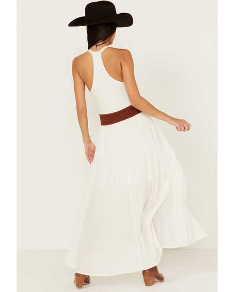 Image #3 - Shyanne Women's Lace Inset Maxi Skirt , White, hi-res