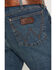 Image #4 - Wrangler Men's Retro 77MWZ Dark Wash Slim Bootcut Stretch Denim Jeans, Dark Wash, hi-res