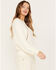 Image #2 - Shyanne Women's Dolman Sleeve with Crochet Lace Shirt, Cream, hi-res