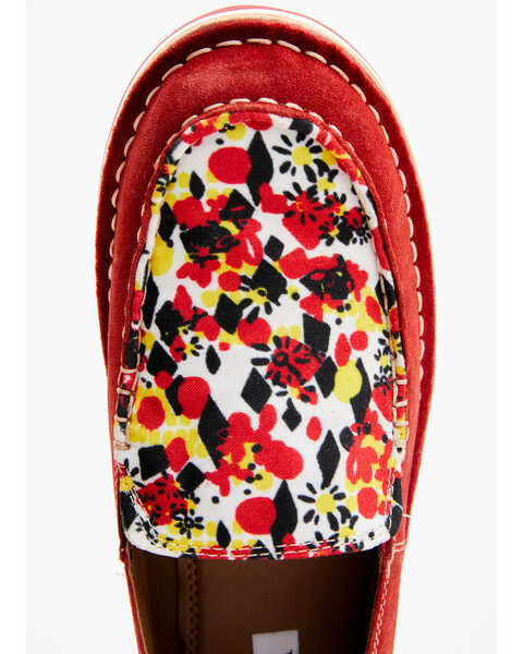 Image #6 - Myra Bag Women's Cherry Geo Print Slip-On Shoe - Moc Toe, Red, hi-res