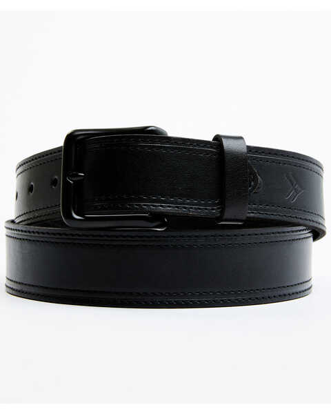 Hawx Men's Smooth Leather Belt, Black, hi-res