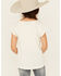 Image #4 - Panhandle Girls' Yeehaw Americana Short Sleeve Graphic Tee, Natural, hi-res