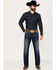 Ariat Men's M4 Bixby Handley Medium Wash Relaxed Stretch Bootcut Denim Jeans , Medium Wash, hi-res
