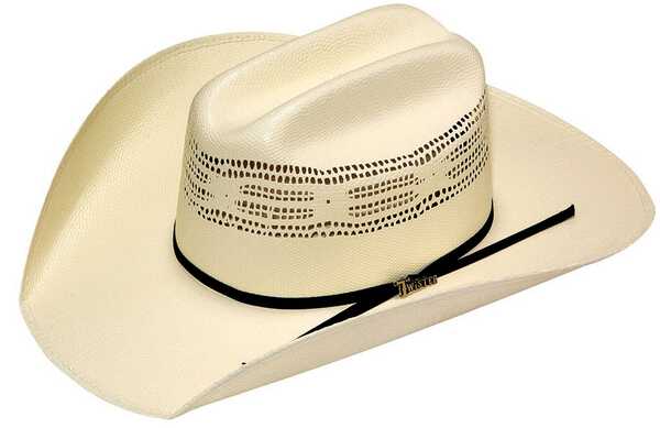 Twister Bangora Straw Cowboy Hat, Natural, hi-res