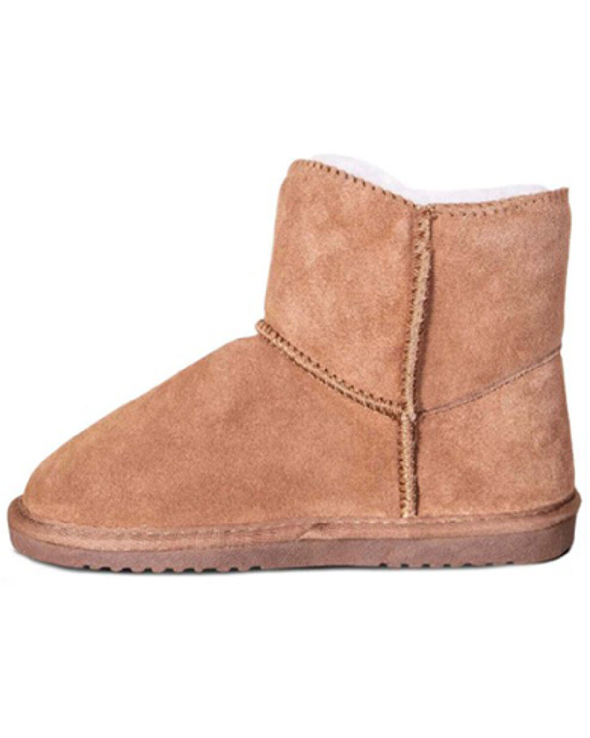 Image #2 - Cloud Nine Girls' Sheepskin Pom Pom Boots - Round Toe, Chestnut, hi-res