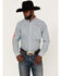 Ariat Men's Team Ivandell Medallion Geo Print Long Sleeve Button Down Western Shirt , Teal, hi-res