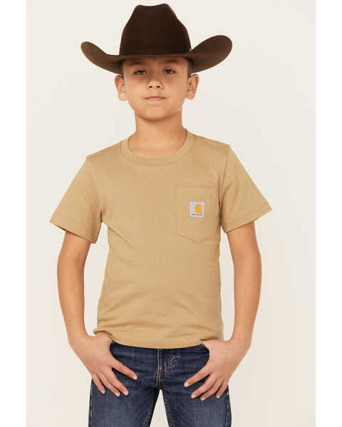 Image #2 - Carhartt Boys' Dog Short Sleeve Graphic T-Shirt , Taupe, hi-res