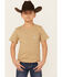 Image #2 - Carhartt Boys' Dog Short Sleeve Graphic T-Shirt , Taupe, hi-res