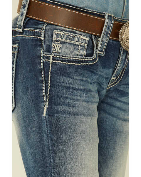 Image #2 - Miss Me Girls' Lucky Horse Shoe Stars Bootcut Jeans, , hi-res