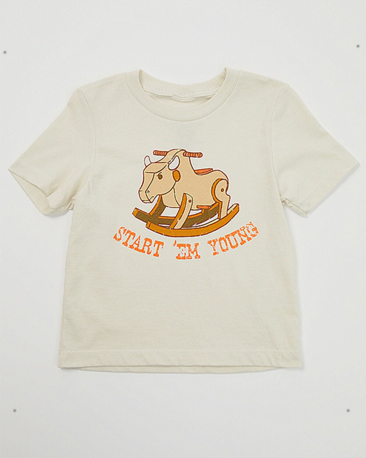 Cody James Toddler Boys' Start 'Em Young Short Sleeve Graphic T-Shirt, Cream, hi-res