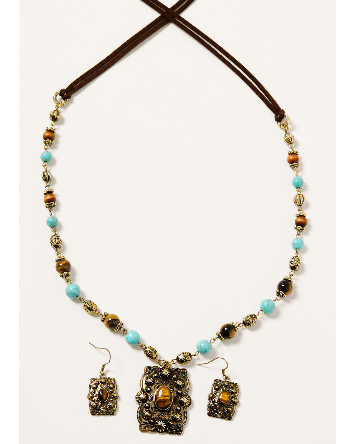 Image #2 - Shyanne Women's Golden Dreamcatcher Pendant Bead Set, Gold, hi-res