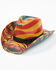 Image #1 - Cody James Men's 13 Stripes Straw Cowboy Hat, Red/white/blue, hi-res