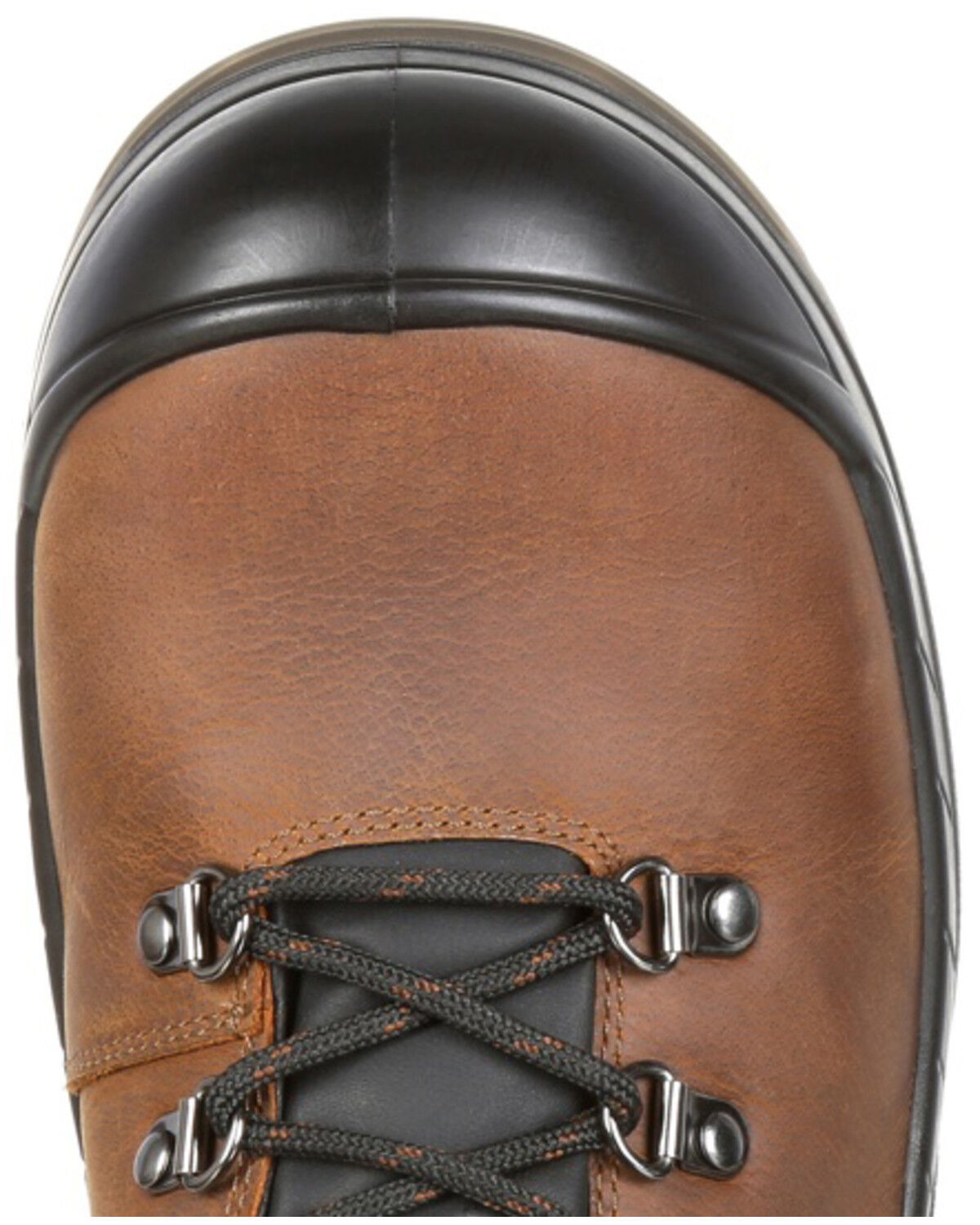 Image #6 - Rocky Men's Worksmart Waterproof Work Boots - Soft Toe, Brown, hi-res