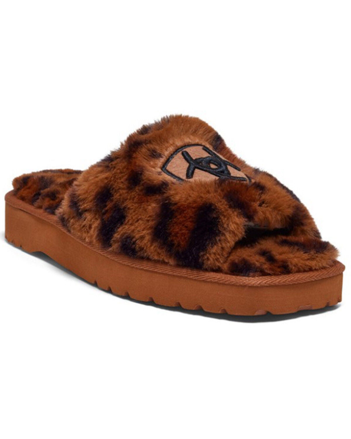 Ariat Women's Cozy Chic Slide Slipper - Square Toe, Leopard, hi-res