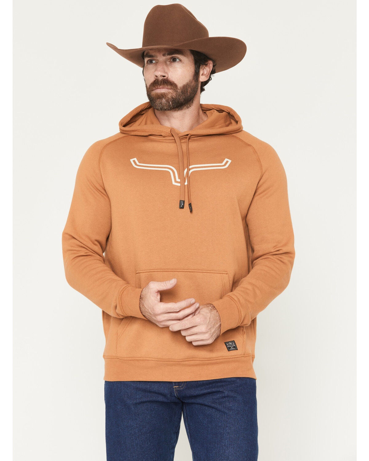 Kimes Ranch Men's Outlier Hooded Sweatshirt, Brown, hi-res