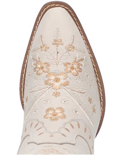 Image #6 - Dingo Women's Full Bloom Western Boots - Medium Toe, White, hi-res