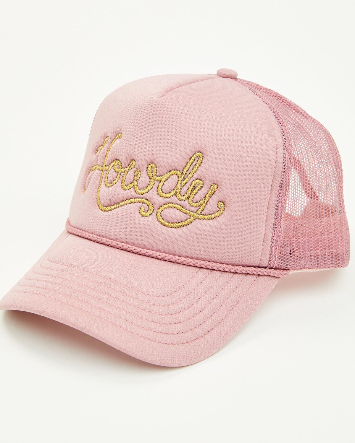 Shyanne Girls' Howdy Foam Ball Cap, Mauve, hi-res