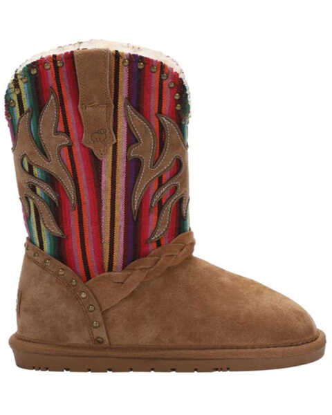Image #2 - Lamo Footwear Kids' Wrangler Boots - Round Toe , Chestnut, hi-res